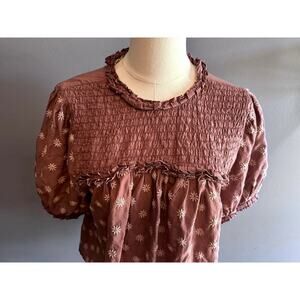 BOHME Boho eyelit blouse size SMALL